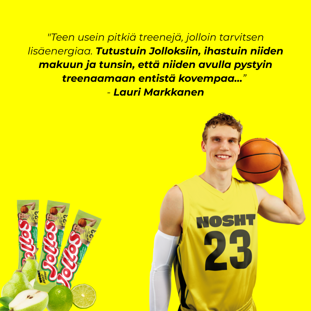 Jollos Energy Chews - Lauri Markkanen Pear Lime